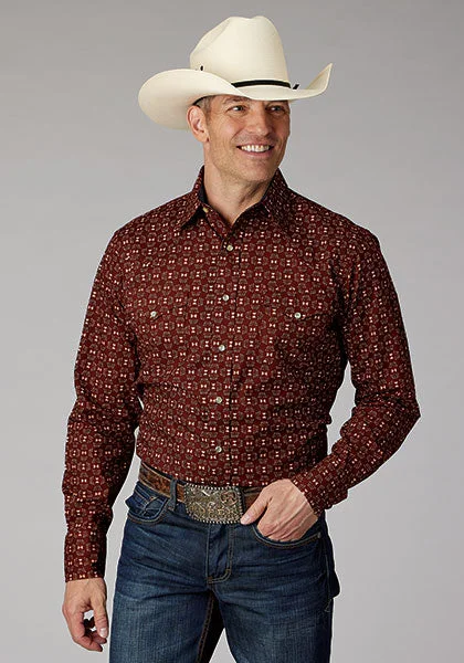 Roper Men's All Over Print Western Shirt