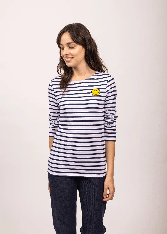 Smiley iconic sailor striped shirt - SAINT JAMES x Smiley