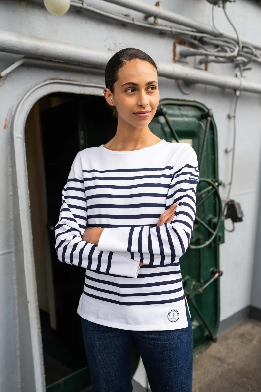 Vedette sailor striped shirt - SAINT JAMES x Marine nationale (NEIGE/MARINE)