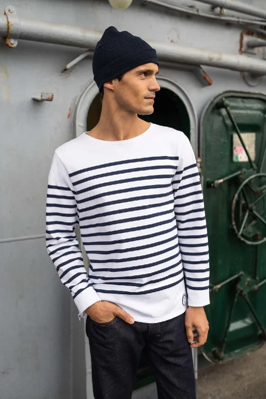 Vedette sailor striped shirt - SAINT JAMES x Marine nationale (NEIGE/MARINE)