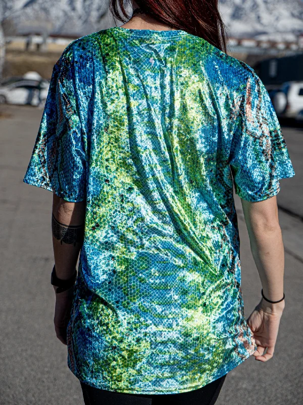 Crushed Velvet Festival Snakeskin Unisex Crew