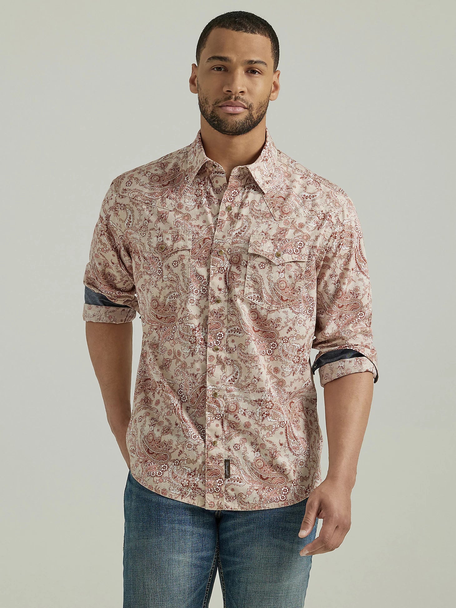 Wrangler Men's Retro Paisley Print Shirt