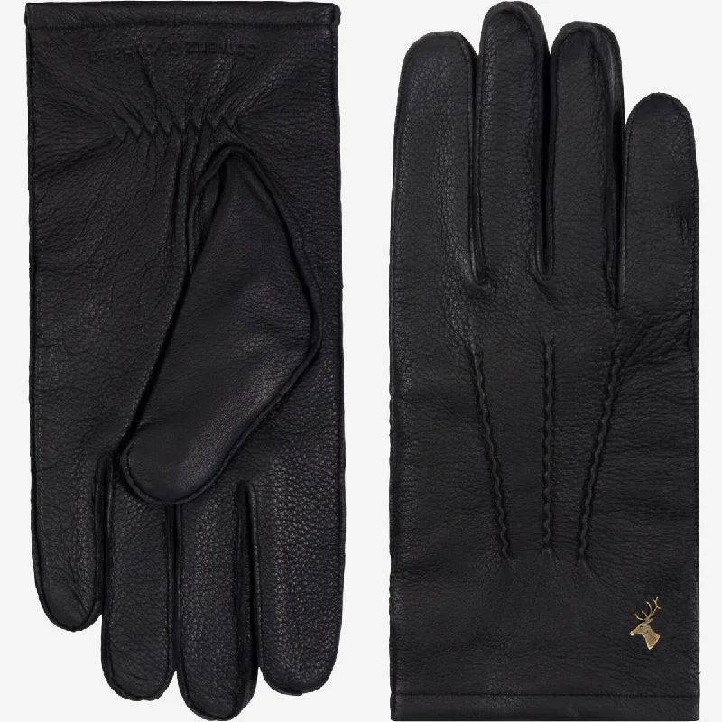 Charles – luxurious American deerskin leather gloves with warm cashmere lining