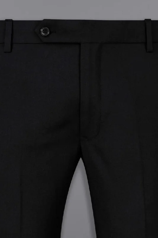 Sainly New Office Formal Pants Black Casual Black Pant Trouser For him Bespoke Mens wear