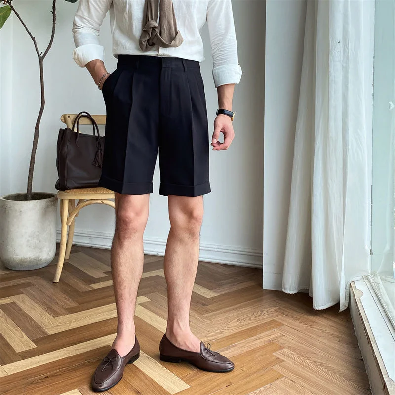 Classic Pleated Bermudas