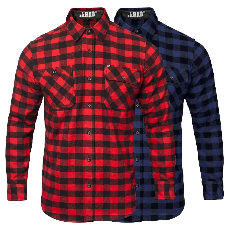 BAD® FLANNELETTE CHECK L/S SHIRT