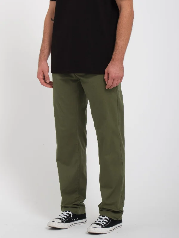 Frickin Modern Stretch Chino Trousers - SQUADRON GREEN