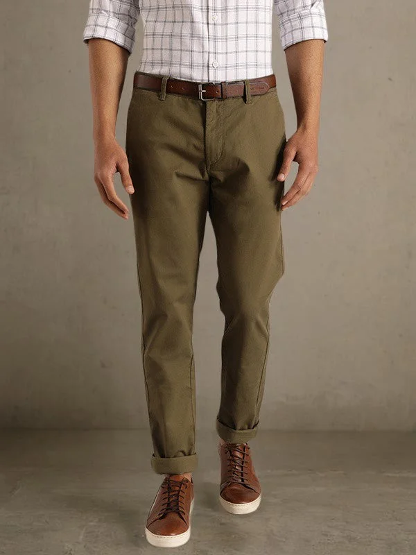 Men Brooklyn Fit Cotton Stretch Trouser