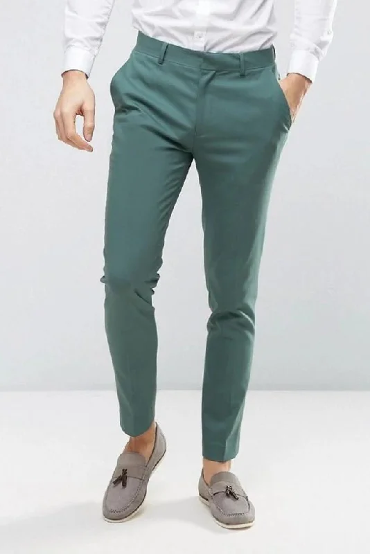 Men elegant green pant office wear pant men formal trouser wedding pant groom wear trouser gift for men men green trousers groomsmen gift