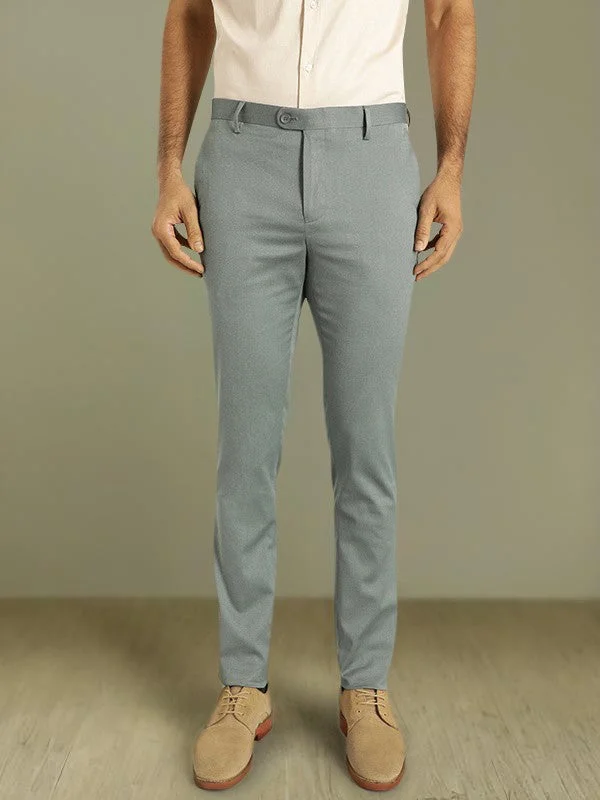 Men Urban Fit Polyester Blend Trouser