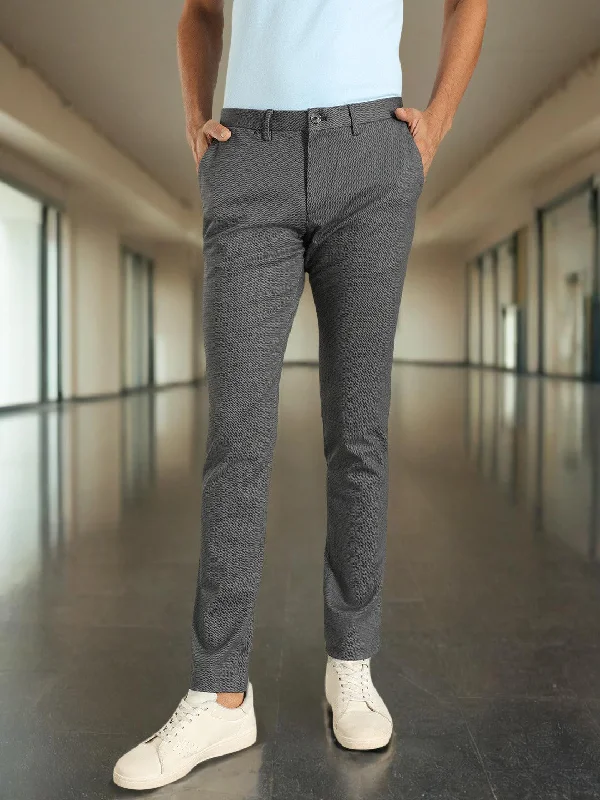 Men Urban Fit Polyester Blend Trouser