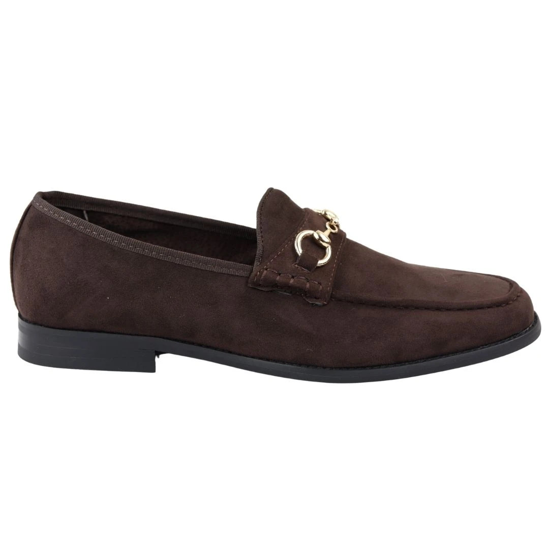 Men's Leather Lined Slip On Suede Loafer Shoes