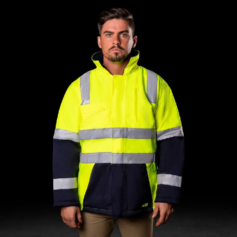 WATERPROOF HI-VIS PARKA JACKET WITH 3M  TAPE