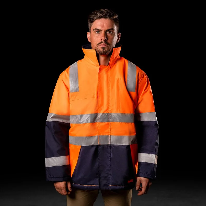 WATERPROOF HI-VIS PARKA JACKET WITH 3M  TAPE