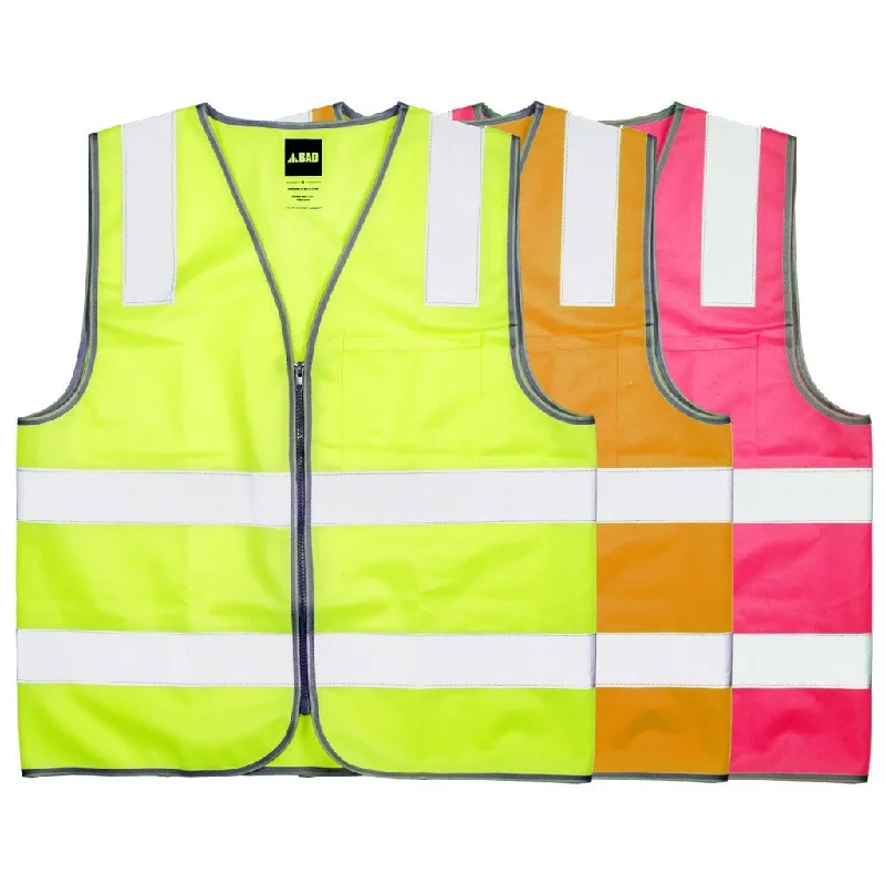 BAD® HI-VIS DAY/NIGHT ZIP SAFETY VEST