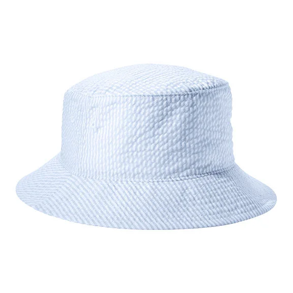 BA676 - Big Accessories Crusher Bucket Hat | Blue Seersucker