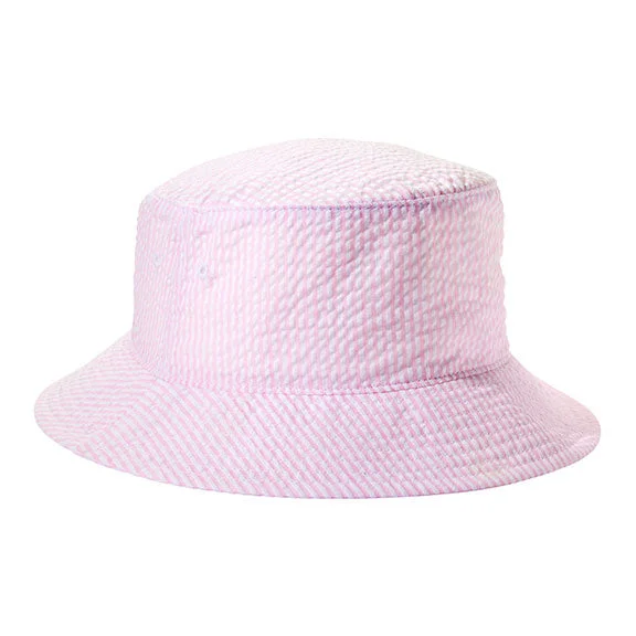 BA676 - Big Accessories Crusher Bucket Hat | Pink Seersucker