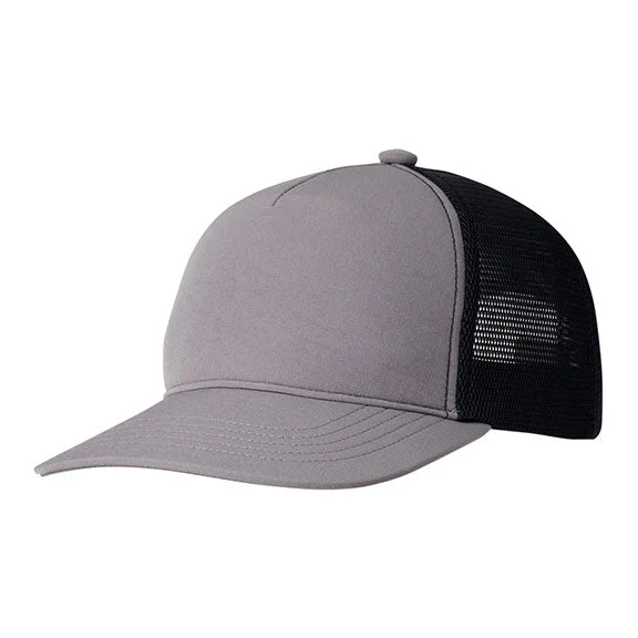 BA708 - Big Accessories Bend Foam Trucker Hat | Dark Grey/Black