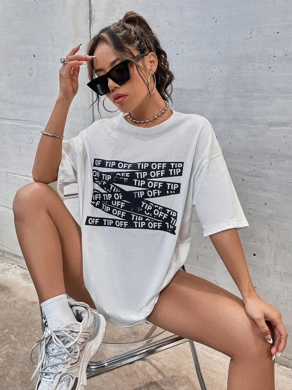 Get Tip Off Women Oversized Tshirt