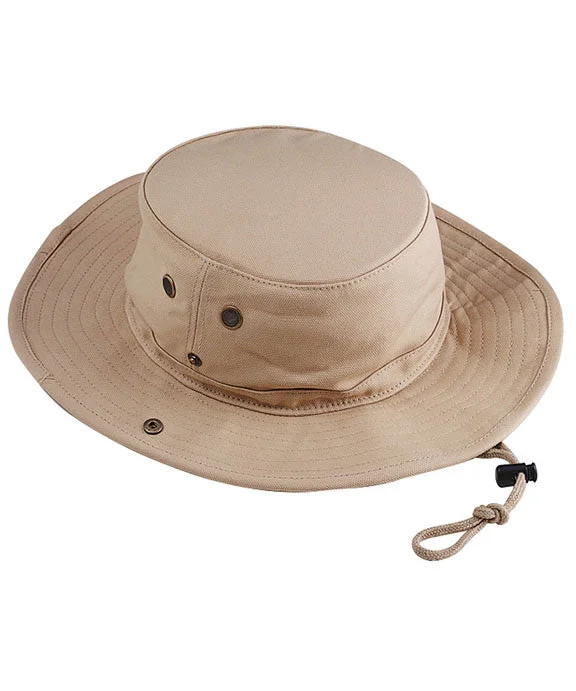 HCO - Big Accessories Canvas Outlander Hat | Khaki