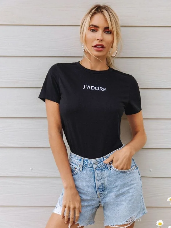 J'adore women's tshirt regular fit