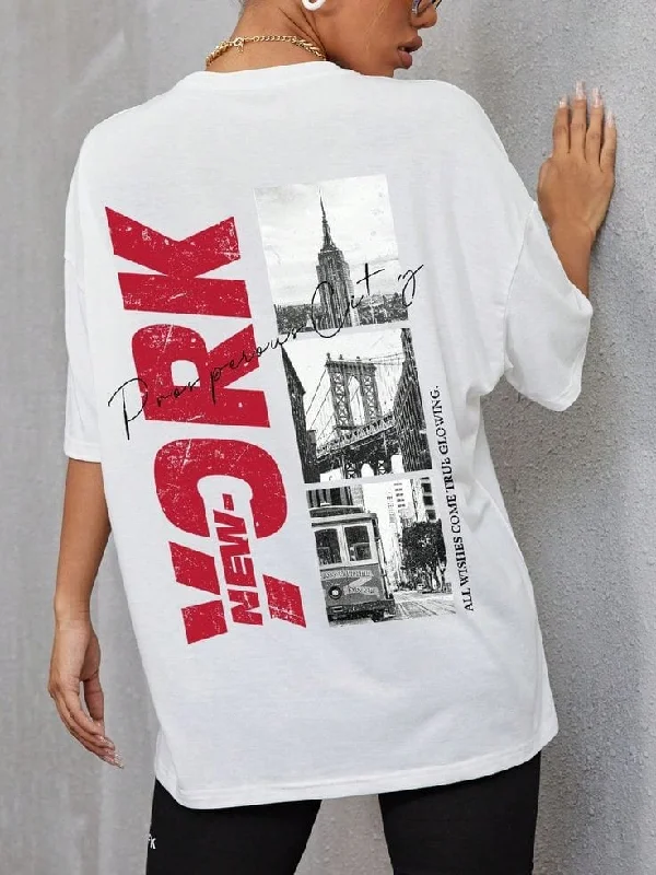 New york women's oversized tshirt