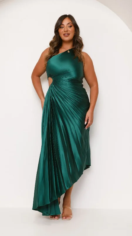 Olivia Maxi Dress - Forest Green