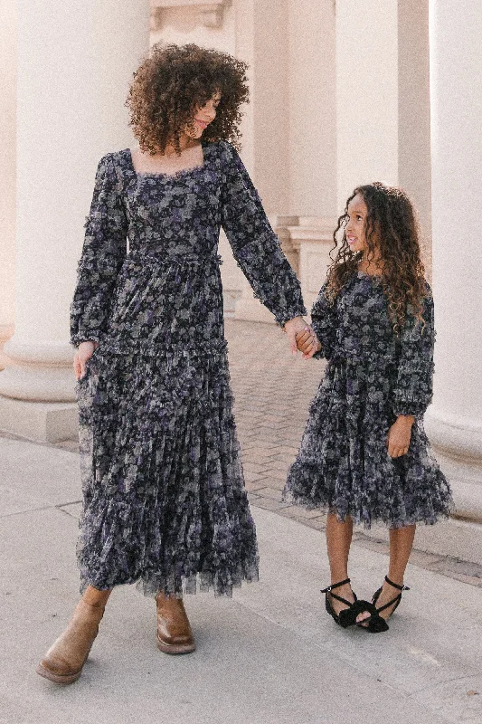 Catherine Dress in Dark Floral