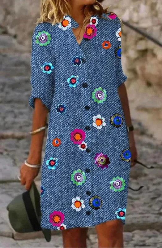 Denim w/ Flower