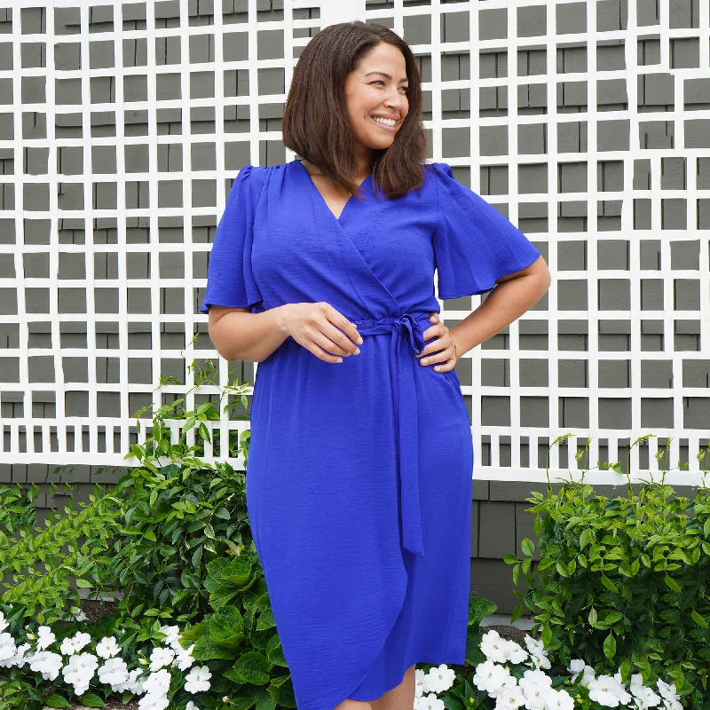 Lauren Sapphire Wrap Dress