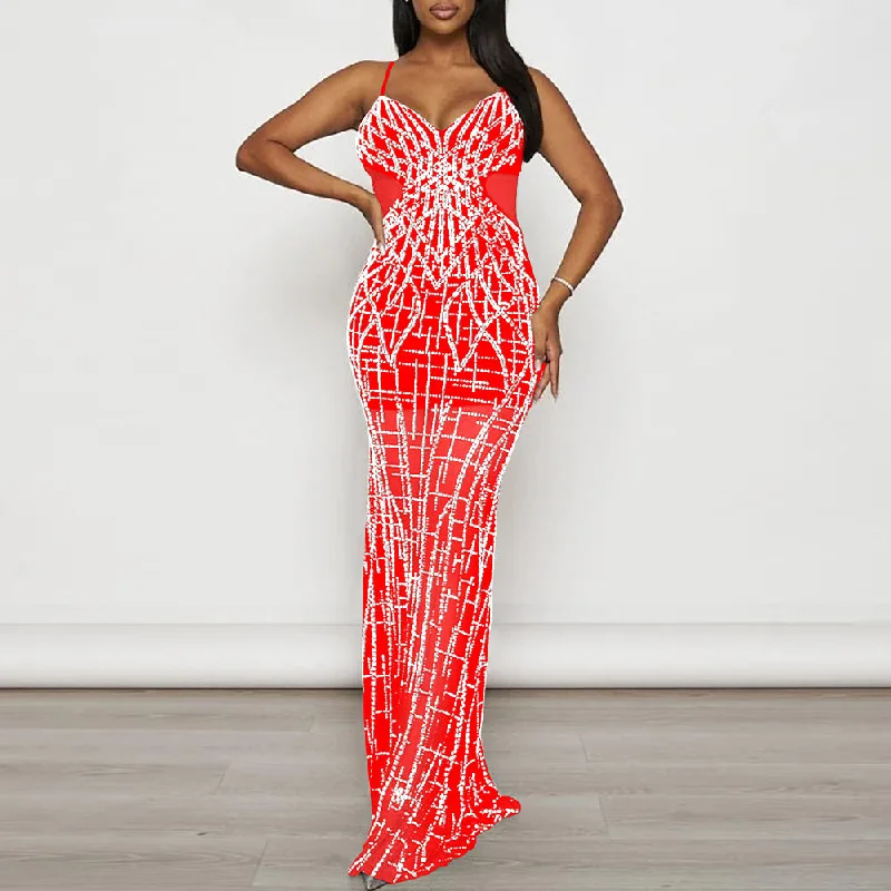 MALYBGG Sexy Fitted Silhouette with Backless Design 6689LY