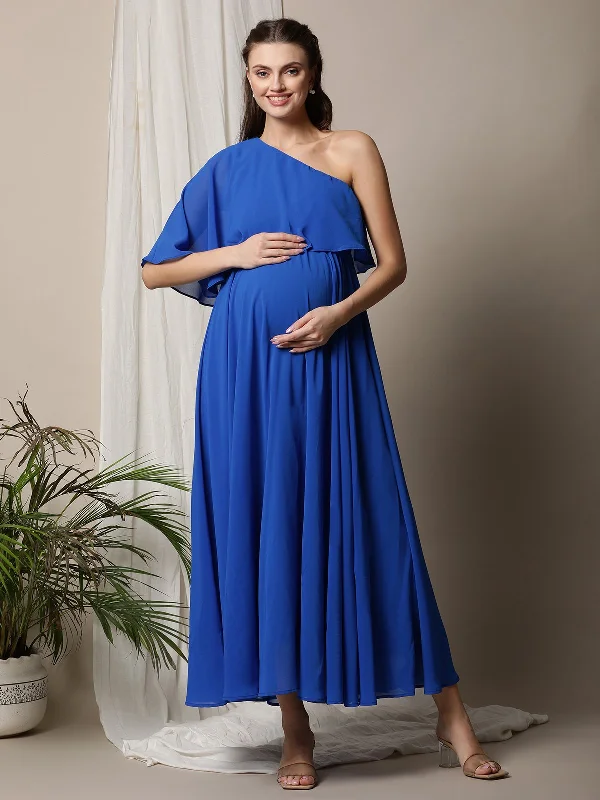 Maternity One Shoulder Dress