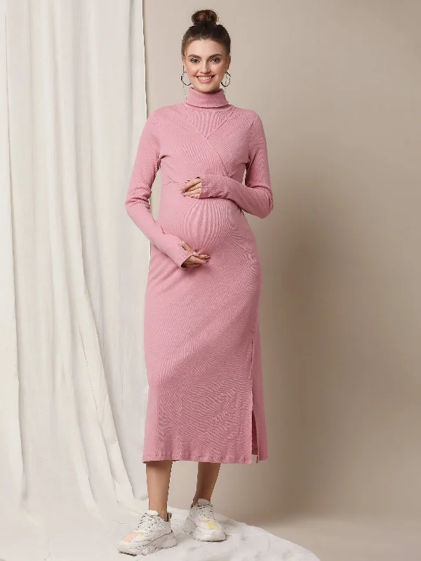 Maternity Rib-Knit Dress