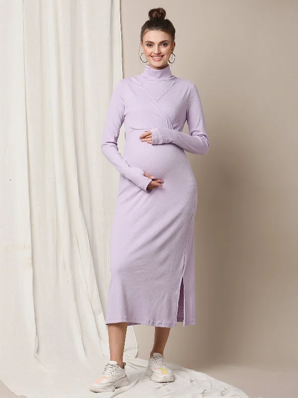 Maternity Rib-Knit Dress