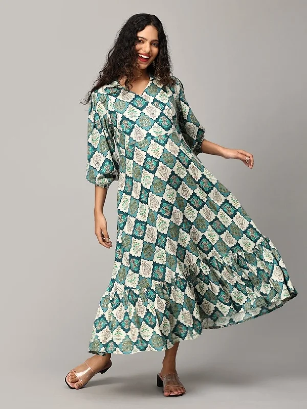 Meadow Mosaic Maternity and Nursing Dress