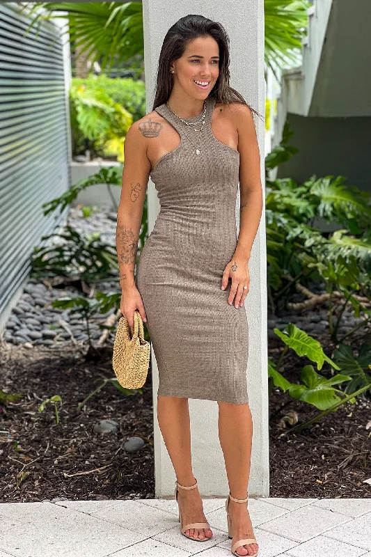 Pebble Racerback Midi Dress