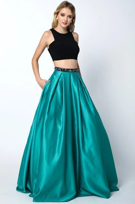 Long Ball Gown Two Piece Dress Sale