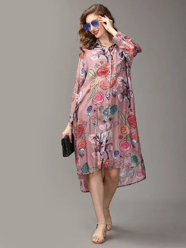 Rozz A Day Maternity and Nursing Oversized Shirt Dress