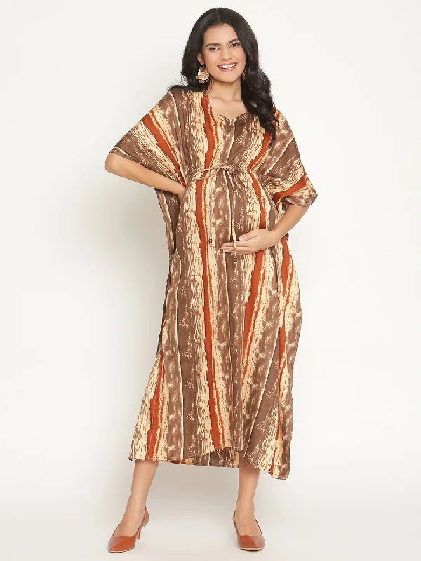 Tie-waist Maternity Kaftan